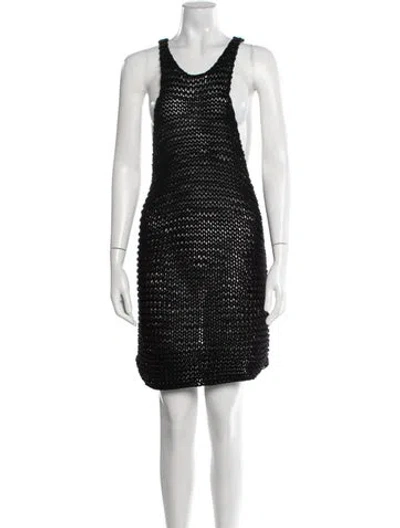 Pre-owned Mikoh Scoop Neck Mini Dress W/ Tags In Black