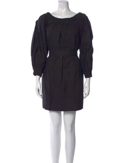 Pre-owned Mikoh Scoop Neck Mini Dress W/ Tags In Black