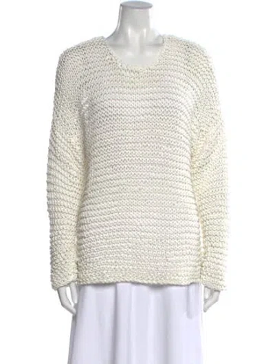Pre-owned Mikoh Scoop Neck Sweater W/ Tags In White