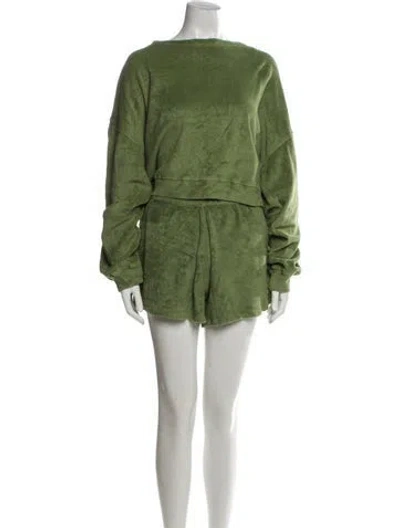 Pre-owned Mikoh Short Set In Green