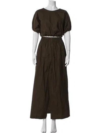 Pre-owned Mikoh Skirt Set In Green