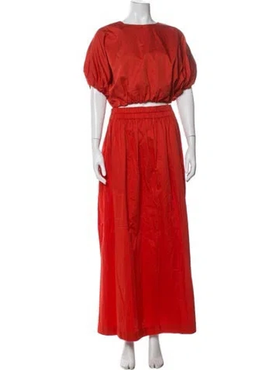 Pre-owned Mikoh Skirt Set In Orange