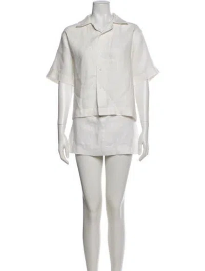 Pre-owned Mikoh Skirt Set In White