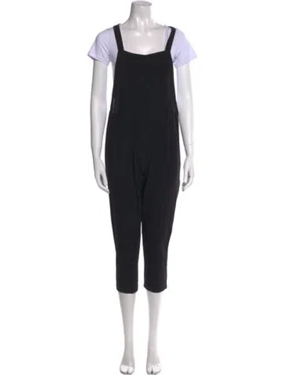 Pre-owned Mikoh Square Neckline Jumpsuit In Black