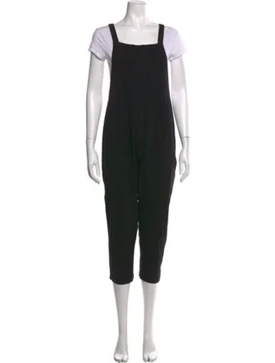 Pre-owned Mikoh Square Neckline Jumpsuit In Black