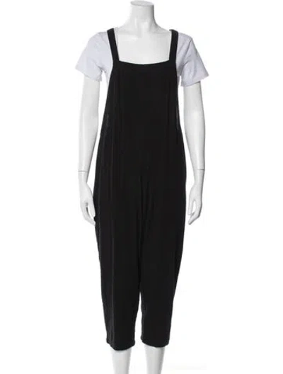 Pre-owned Mikoh Square Neckline Jumpsuit In Blue