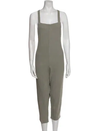 Pre-owned Mikoh Square Neckline Mini Dress In Gray