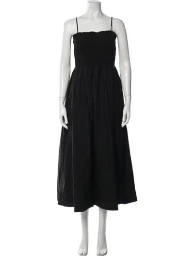 Pre-owned Mikoh Strapless Midi Length Dress W/ Tags In Black