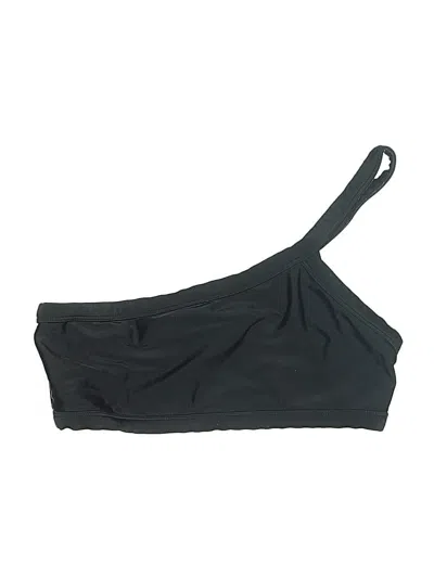 Pre-owned Mikoh Swimsuit Top Black Solid Pattern Swimwear