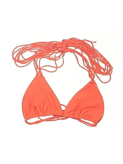 Pre-owned Mikoh Swimsuit Top Orange Swimwear