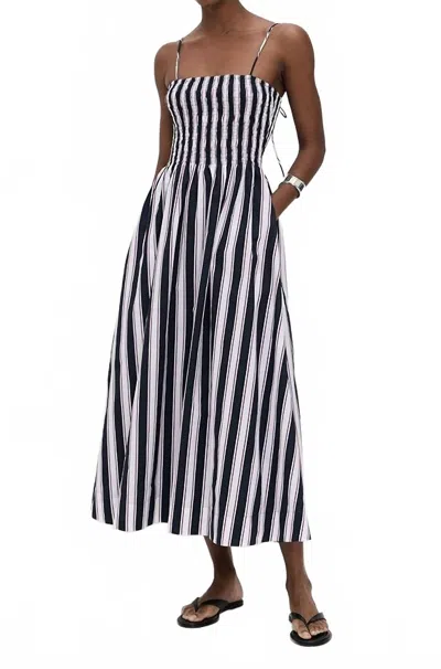 Mikoh Talisa Striped Midi Dress In Cabana Stripe In Multi