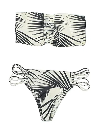Pre-owned Mikoh Two Piece Swimsuit In Ivory