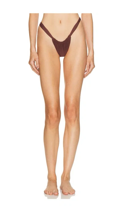 Mikoh Uvita Bikini Bottom In Burgundy