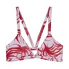 Mikoh Women Honolulu Top In Water Fern In Red