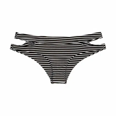Mikoh Puka Puka Bottom In Classic Stripe In Multi
