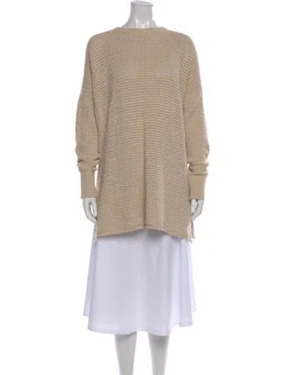 Pre-owned Mikuta Bateau Neckline Sweater W/ Tags In Neutral