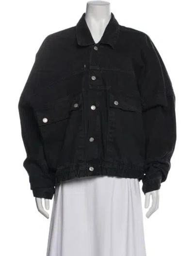 Pre-owned Mikuta Denim Jacket In Black