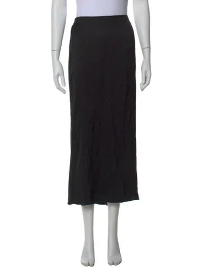 Pre-owned Mikuta Long Skirt In Black