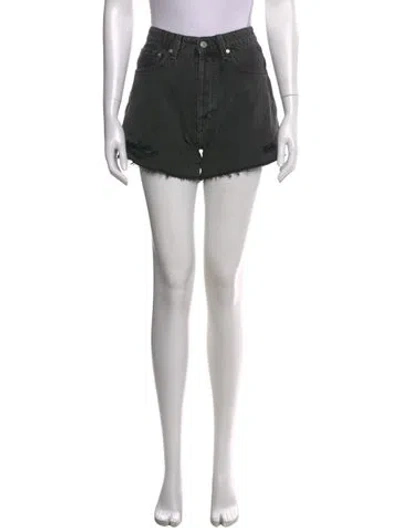 Pre-owned Mikuta Mini Shorts In Gray
