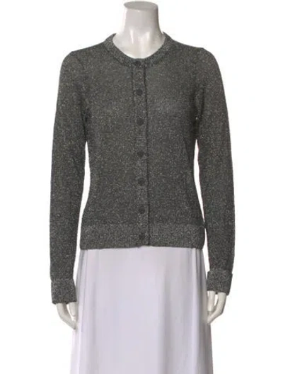 Pre-owned Mikuta Wool Crew Neck Sweater In Gray