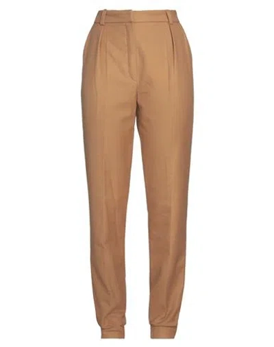 Mila & James Woman Pants Camel Size L Cotton In Beige