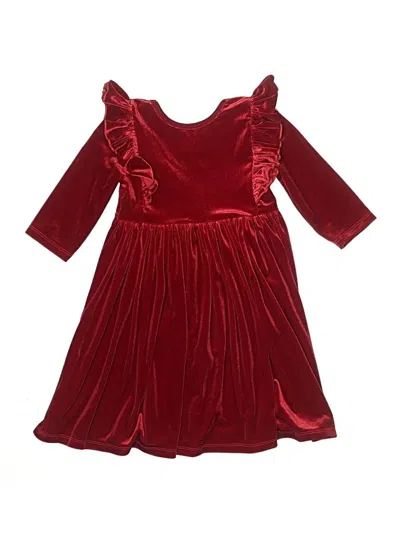 Pre-owned Mila & Rose Kids' Dress In Burgundy