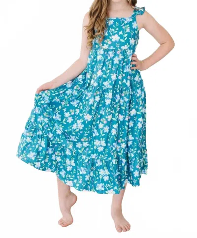 Mila & Rose Kids' Floral Breeze Ruffle Maxi Dress In Multi