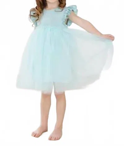 Mila & Rose Kids' Girls Shimmer Tutu Dress In Sage In Blue