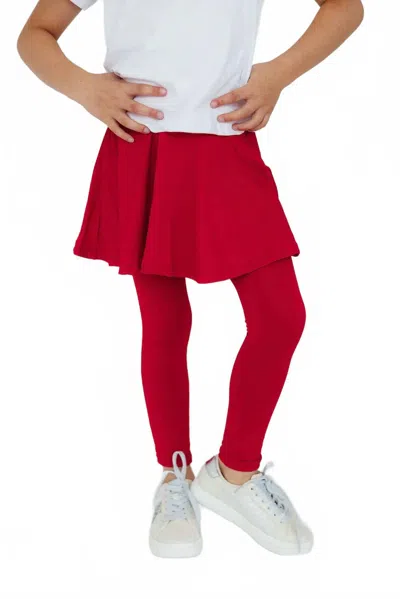 Mila & Rose Kids' Girls Skirted Leggings In Red
