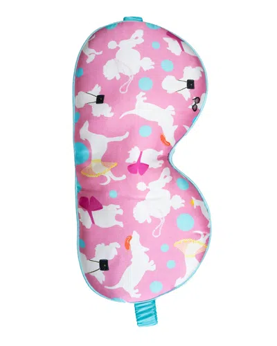 Mila & Such Oversized Dog-print Eye Mask In Pink