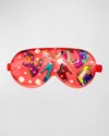 Mila & Such Xl Graphic-print Eye Mask In Orange