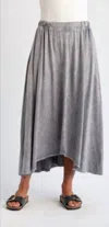 Mila Los Angeles Linen Skirt In Marble