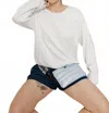 Mila Los Angeles Sweatshirt In White In White