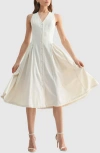 Mila Mae Button-up Midi Dress