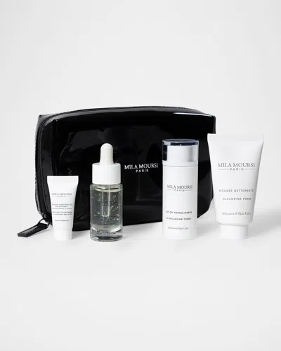 Mila Moursi Limited Edition Clarifying & Purifying Travel Kit Essentials Oily Skin In White
