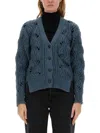 Mila Schön Mila Schon Alpaca Cardigan In Gray