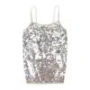 Milaaya Embroideries Pvt Ltd. Sequin Silver Blouse In Grey