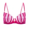 Milamay Women's Pink / Purple Grace Balconette Bra In Pink/purple