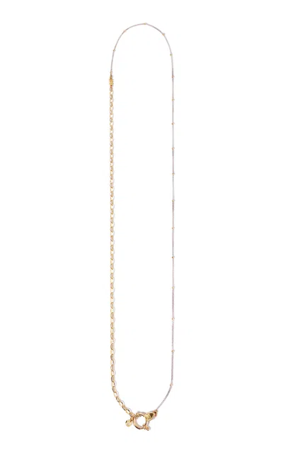 Milamore 18k Yellow And White Gold Classic Duo Chain Vil