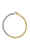 Milamore 18k Yellow Gold And White Gold Diamond Duo Chain Bracelet
