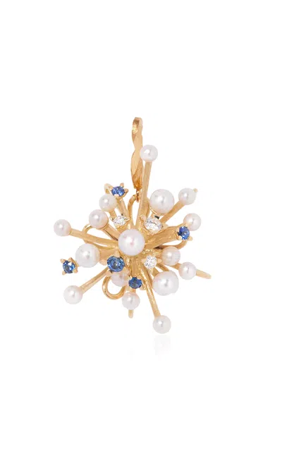 Milamore 18k Yellow Gold Candy Hanabi Pearl Charm
