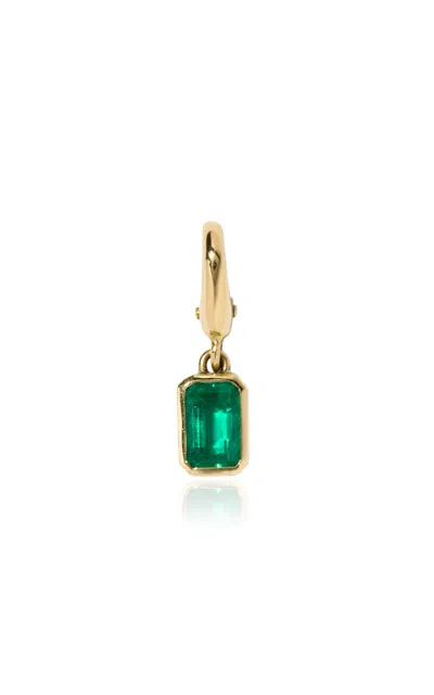 Milamore 18k Yellow Gold Emerald Charm