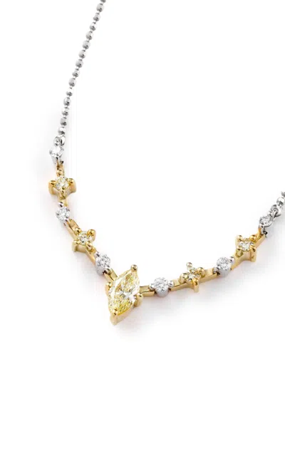 Milamore 18k Yellow Gold Galaxy Diamond Necklace