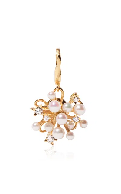 Milamore 18k Yellow Gold Hanabi Pearl Charm