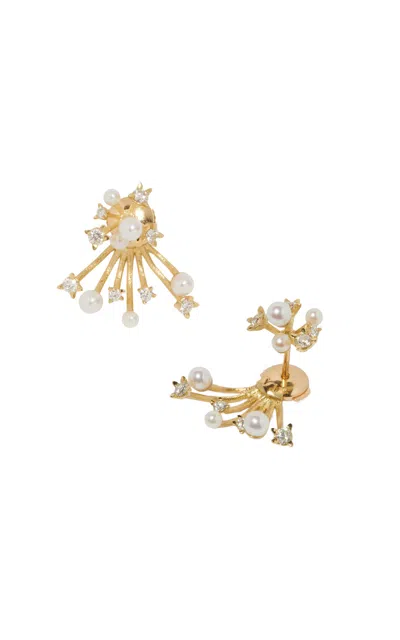 Milamore 18k Yellow Gold Hanabi Sparks Ear Jacket