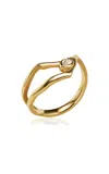 Milamore 18k Yellow Gold Kintsugi Diamond Ring L
