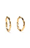Milamore 18k Yellow Gold Kintsugi En Hoops Medium