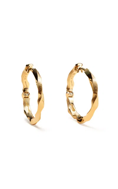 Milamore 18k Yellow Gold Kintsugi En Hoops Medium
