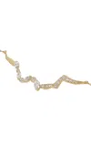 Milamore 18k Yellow Gold Kintsugi Float Pave Diamond Necklace