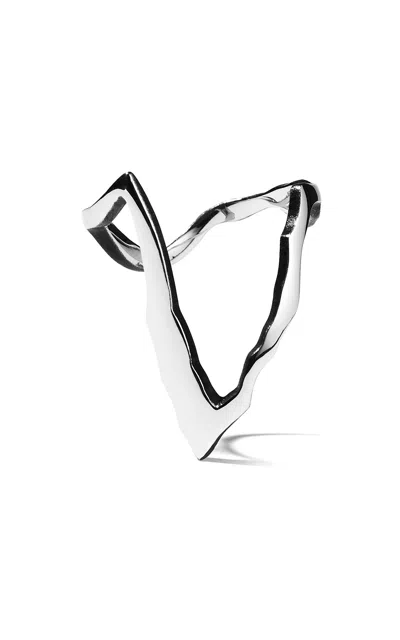 Milamore Platinum Noir Kintsugi Victoria Ring In Metallic